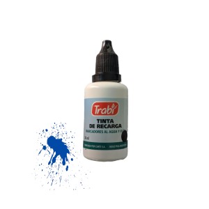 TINTA DE RECARGA TRABI AL AGUA 30 ml AZUL
